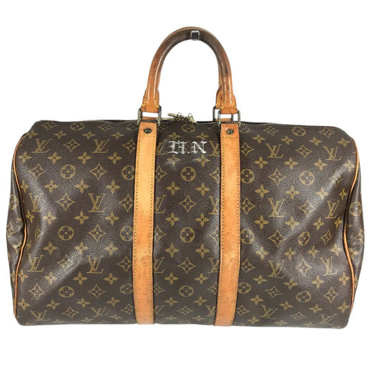 LOUIS VUITTON M41428 Monogram Keepall45 Keepall 45 Bag Travel Bag Travel Bag Hand Bag Duffle Bag MonogramCanvas Brown Used