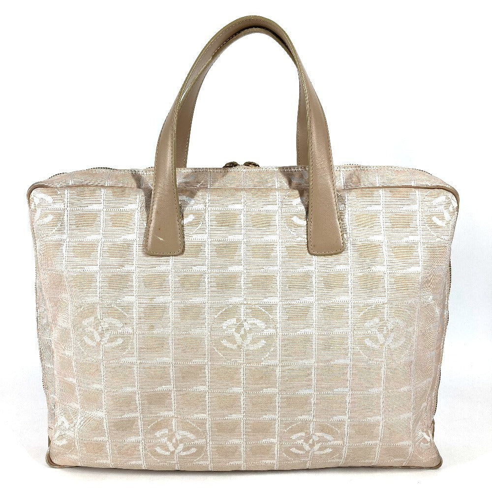 CHANEL ニュートラベルライン ビジネスバッグ カバン 書類バッグ ブリーフケース トートバッグ ハンドバッグ ナイロン/レザー ユニセックス ベージュ
