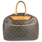 LOUIS VUITTON M47270 モノグラム ドーヴィル カバン トートバッグ ミニボストンバッグ ハンドバッグ モノグラムキャンバス ユニセックス ブラウン