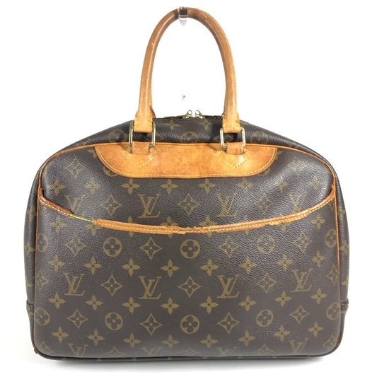 LOUIS VUITTON M47270 モノグラム ドーヴィル カバン トートバッグ ミニボストンバッグ ハンドバッグ モノグラムキャンバス ユニセックス ブラウン