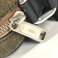 FENDI 7VA456 ロゴ ペカン ポシェット 斜め掛け カバン バック ショルダーバッグ レザー/キャンバス ユニセックス ブラック