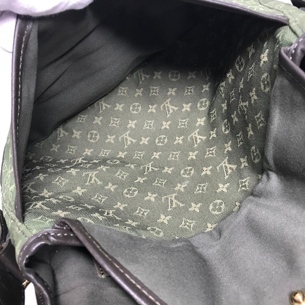 LOUIS VUITTON M92673 モノグラムミニ ベランジェール 斜め掛け カバン ポシェット フラップ ショルダーバッグ モノグラムミニキャンバス ユニセックス カーキ