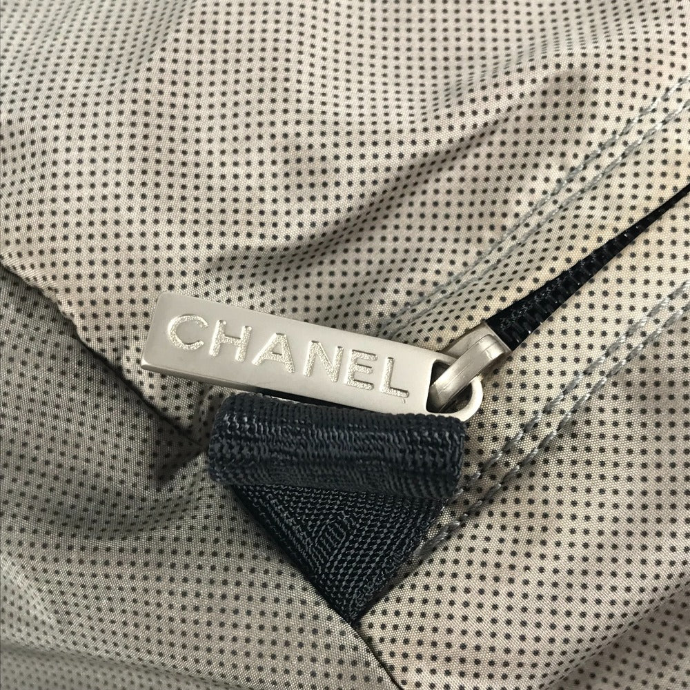 CHANEL スポーツライン ロゴ 肩掛け カバン ハンドバッグ ショルダーバッグ ボストンバッグ ナイロン ユニセックス グレー