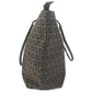 FENDI 8BH025 vintage Zucchino Logo Bag Tote Bag shawl Shoulder Bag Leather/Canvas Brown Used