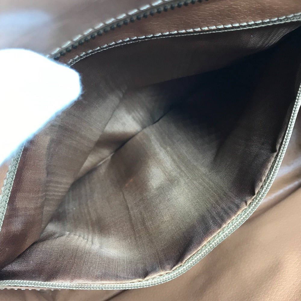 CELINE vintage Macadam logo Bag Tote Bag Business bag Hand Bag Leather Brown Used