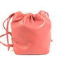 LOEWE Anagram logo Bag Crossbody Pochette Shoulder Bag Nappa leather Red Pink Based Used