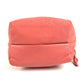 LOEWE Anagram logo Bag Crossbody Pochette Shoulder Bag Nappa leather Red Pink Based Used