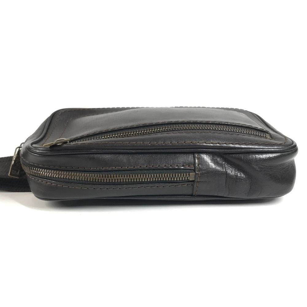 LOUIS VUITTON M92535 Utah Sui Bags, Belt Bags, Waist Pouches body bag Utah leather Cafe Brown Used