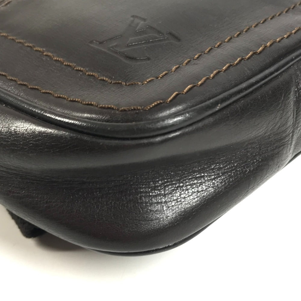 LOUIS VUITTON M92535 Utah Sui Bags, Belt Bags, Waist Pouches body bag Utah leather Cafe Brown Used