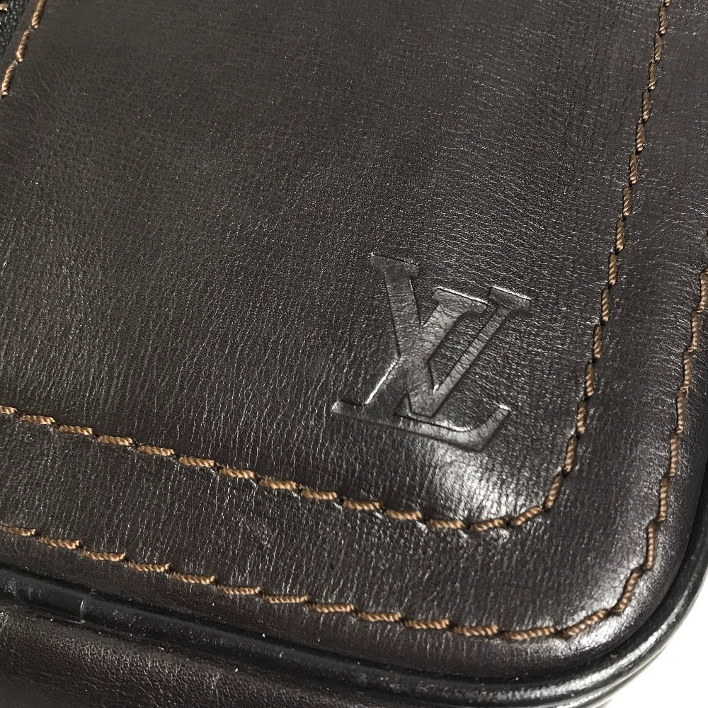 LOUIS VUITTON M92535 Utah Sui Bags, Belt Bags, Waist Pouches body bag Utah leather Cafe Brown Used