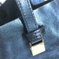 TIFFANY&Co. metallic Logo pouch included Bag Tote Bag Hand Bag Leather blue Used
