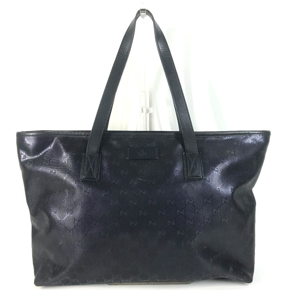 GUCCI 211137 GG IMPRIME logo Bag Shoulder Bag Tote Bag Shoulder Bag GG implementation / Leather Metallic blue Used