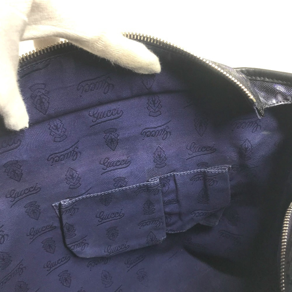 GUCCI 211137 GG IMPRIME logo Bag Shoulder Bag Tote Bag Shoulder Bag GG implementation / Leather Metallic blue Used