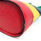 CELINE vintage Circle logo one-shoulder bucket bag bag shawl Shoulder Bag Leather Red x Green/Blue x yellow Used