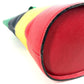 CELINE vintage Circle logo one-shoulder bucket bag bag shawl Shoulder Bag Leather Red x Green/Blue x yellow Used