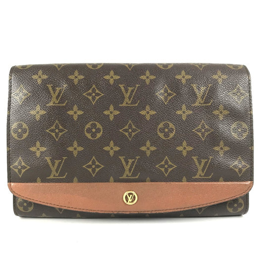 LOUIS VUITTON M51797 Monogram Bordeaux Clutch bag Vintage bag with flap Clutch bag MonogramCanvas Brown Used