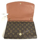 LOUIS VUITTON M51797 Monogram Bordeaux Clutch bag Vintage bag with flap Clutch bag MonogramCanvas Brown Used