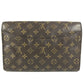 LOUIS VUITTON M51797 Monogram Bordeaux Clutch bag Vintage bag with flap Clutch bag MonogramCanvas Brown Used