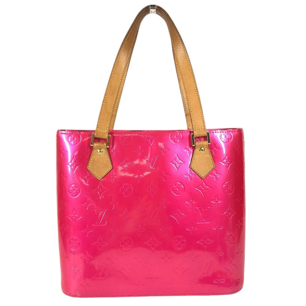 LOUIS VUITTON M91219 MonogramVernis Houston Bag Tote Bag Shoulder Bag Hand Bag MonogramVernisCanvas Fuchsia pink Used