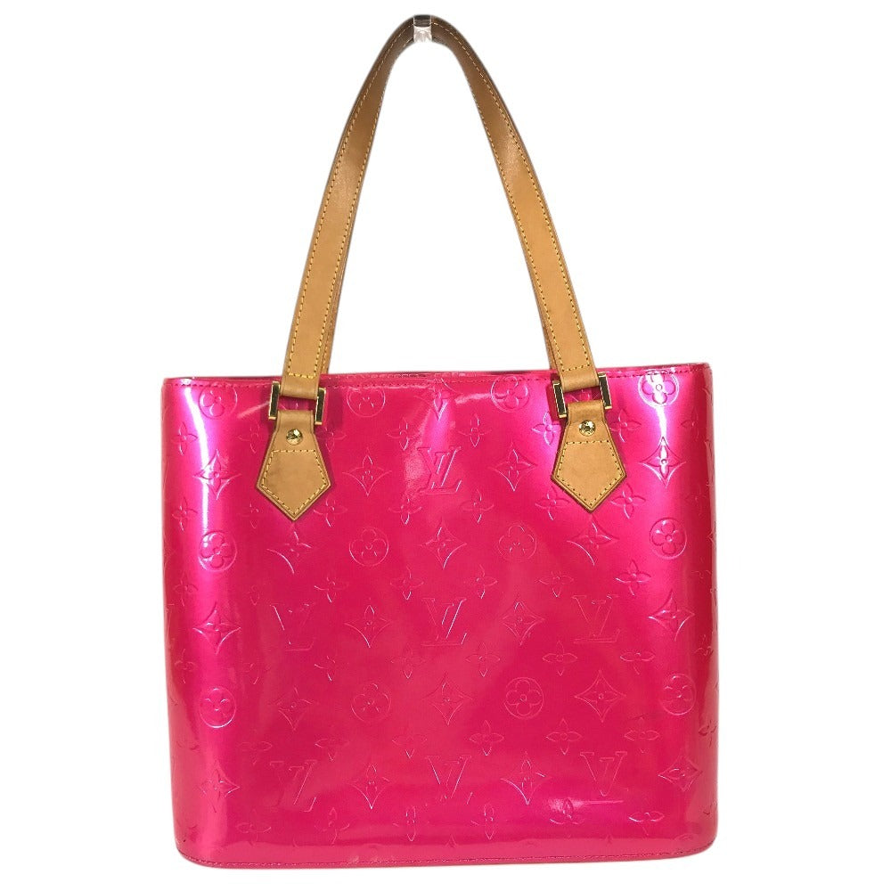 LOUIS VUITTON M91219 MonogramVernis Houston Bag Tote Bag Shoulder Bag Hand Bag MonogramVernisCanvas Fuchsia pink Used