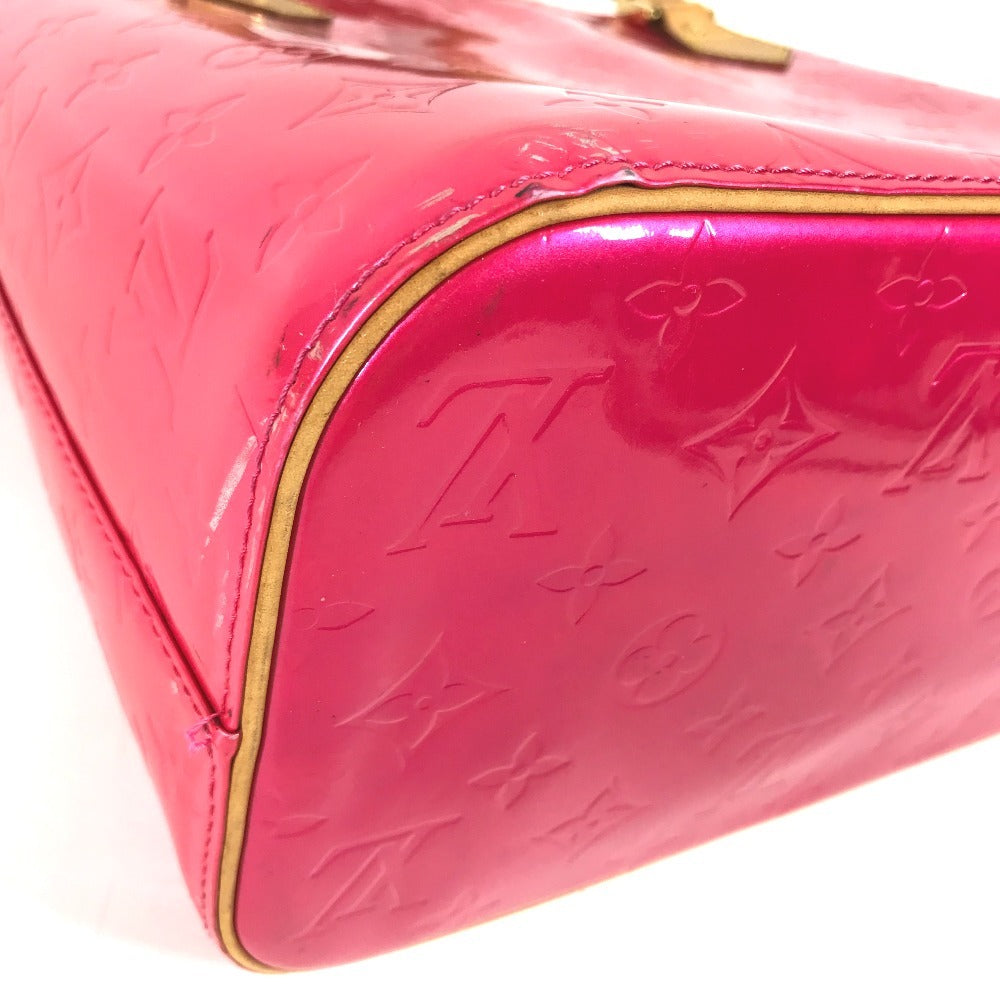 LOUIS VUITTON M91219 MonogramVernis Houston Bag Tote Bag Shoulder Bag Hand Bag MonogramVernisCanvas Fuchsia pink Used