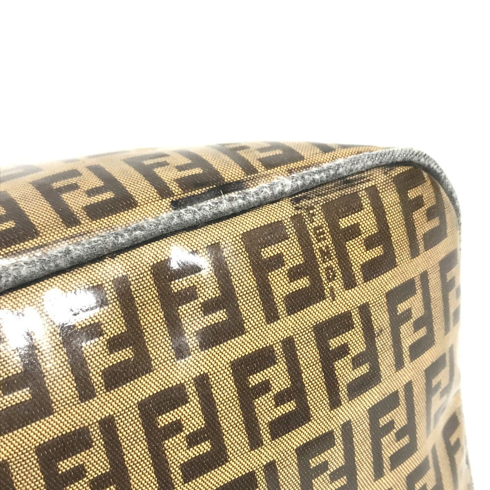 FENDI vintage Zucca logo Bag Shoulder Bag Hand Bag Shoulder Bag Coating canvas Beige Used
