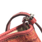 CELINE Sulky Logo Vertical Tote Bag, 2-way bag, Crossbody Tote Bag Shoulder Bag Leather / Coated Canvas Red Used