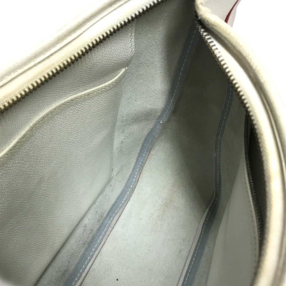HERMES Bicolor Trim 31 Trim 31 Bag Shoulder Bag Tote Bag Shoulder Bag Leather White/Red Used