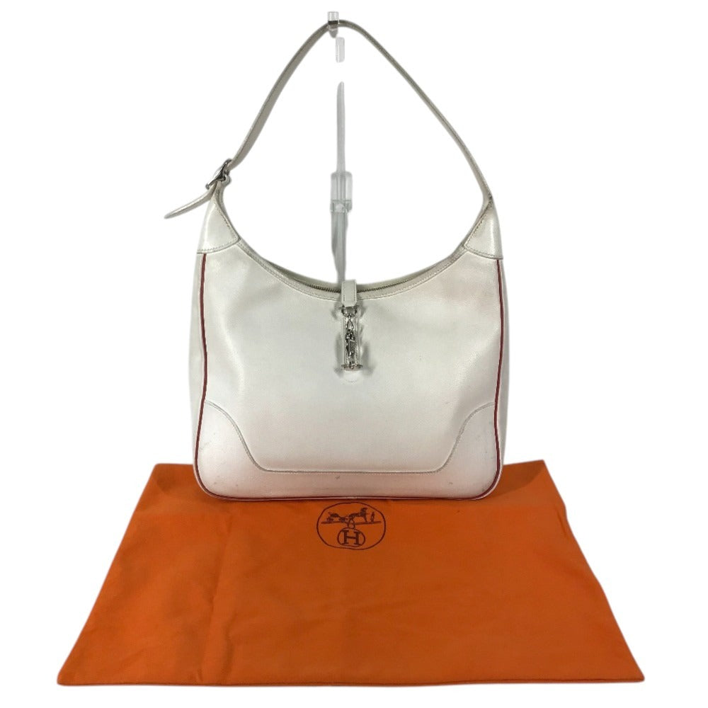 HERMES Bicolor Trim 31 Trim 31 Bag Shoulder Bag Tote Bag Shoulder Bag Leather White/Red Used