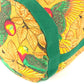 HERMES vintage Bird pattern Shoulder bag Drawstring bag Shoulder Bag cotton Green/yellow Used