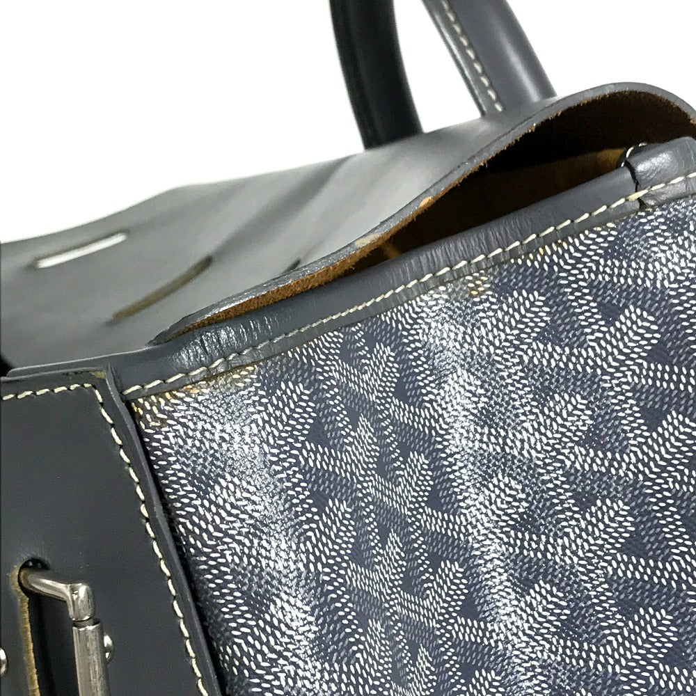 GOYARD Steamer Bag, Tote Bag, Handbag, Travel Bag Duffle Bag PVC/Leather gray Used