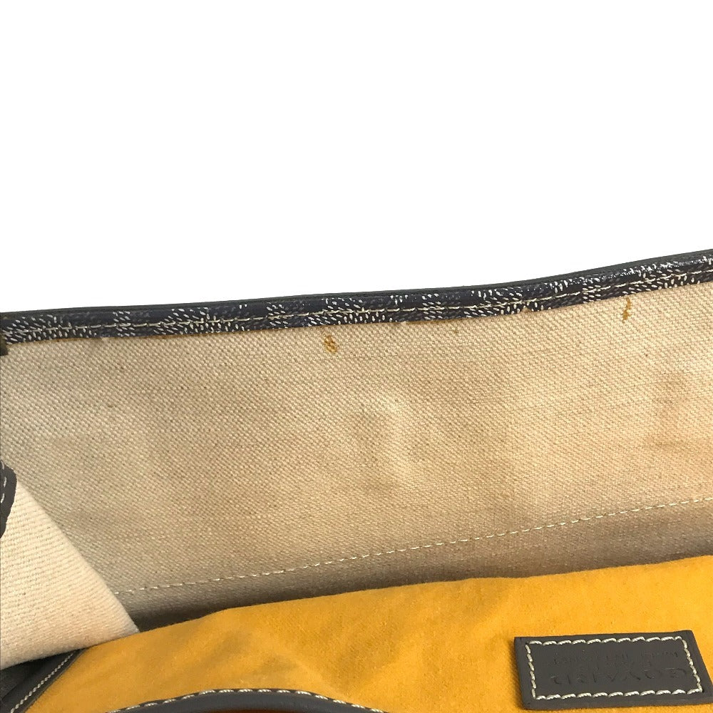 GOYARD Steamer Bag, Tote Bag, Handbag, Travel Bag Duffle Bag PVC/Leather gray Used
