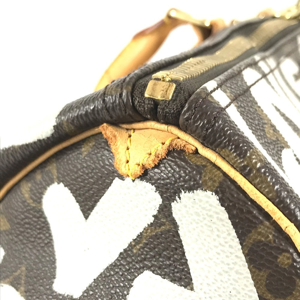 LOUIS VUITTON M92197 Monogram Graffiti Keepall50 Keepall 50 Duffle Bag Bag Travel Bag Travel Bag Duffle Bag MonogramCanvas White/Brown Used