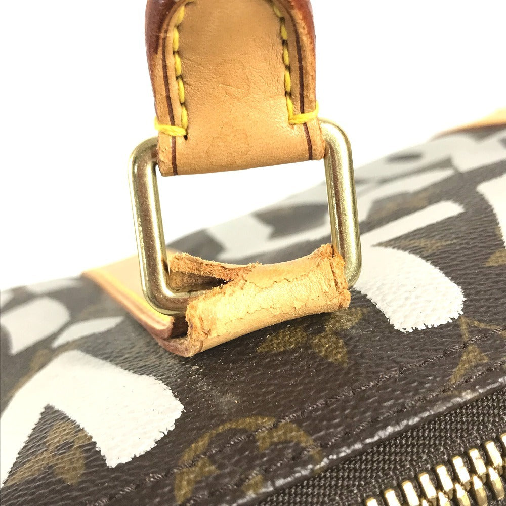 LOUIS VUITTON M92197 Monogram Graffiti Keepall50 Keepall 50 Duffle Bag Bag Travel Bag Travel Bag Duffle Bag MonogramCanvas White/Brown Used