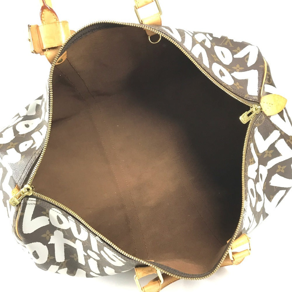 LOUIS VUITTON M92197 Monogram Graffiti Keepall50 Keepall 50 Duffle Bag Bag Travel Bag Travel Bag Duffle Bag MonogramCanvas White/Brown Used