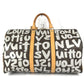 LOUIS VUITTON M92197 Monogram Graffiti Keepall50 Keepall 50 Duffle Bag Bag Travel Bag Travel Bag Duffle Bag MonogramCanvas White/Brown Used