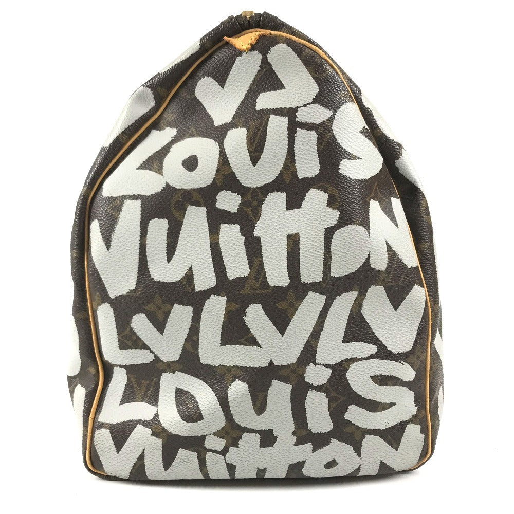 LOUIS VUITTON M92197 Monogram Graffiti Keepall50 Keepall 50 Duffle Bag Bag Travel Bag Travel Bag Duffle Bag MonogramCanvas White/Brown Used