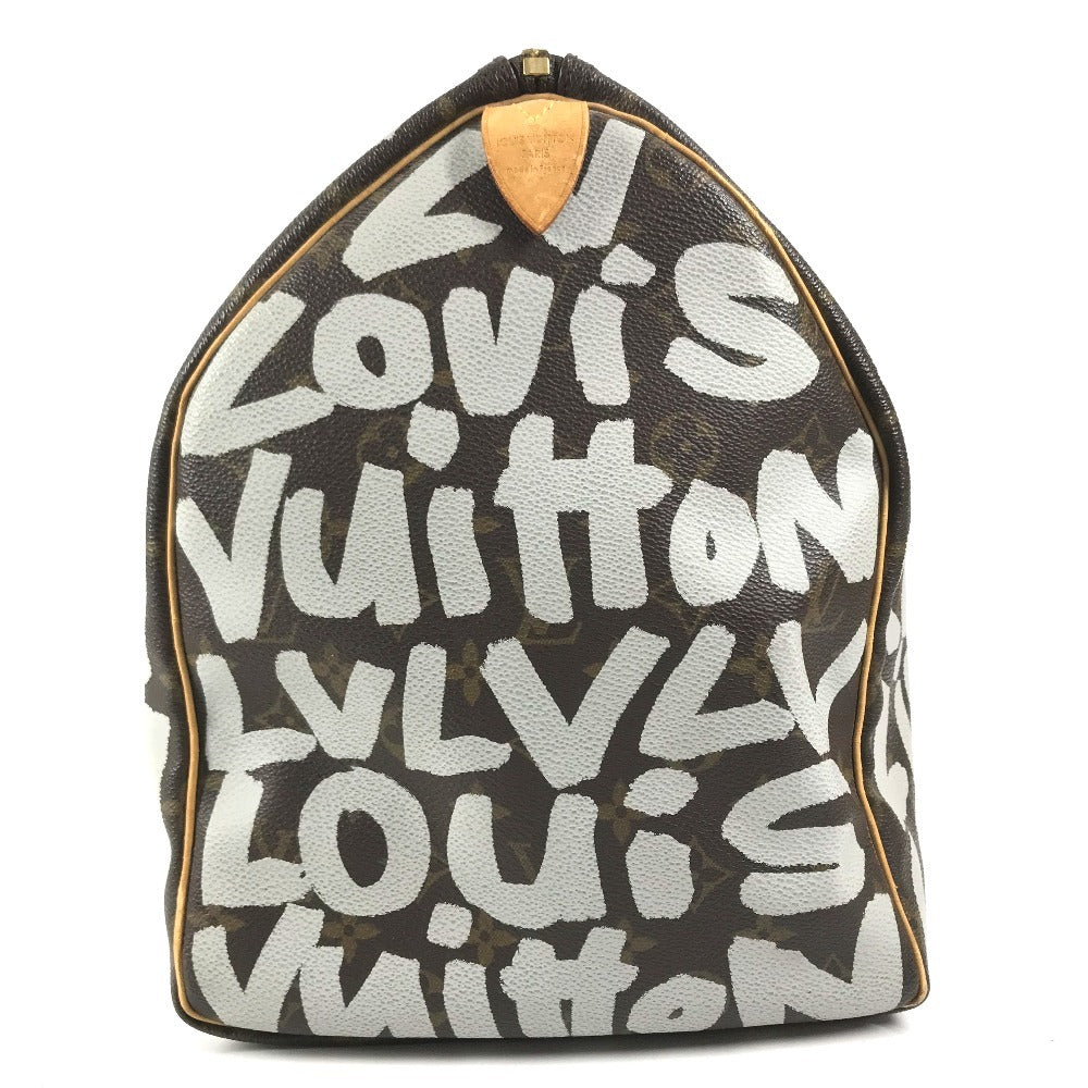 LOUIS VUITTON M92197 Monogram Graffiti Keepall50 Keepall 50 Duffle Bag Bag Travel Bag Travel Bag Duffle Bag MonogramCanvas White/Brown Used