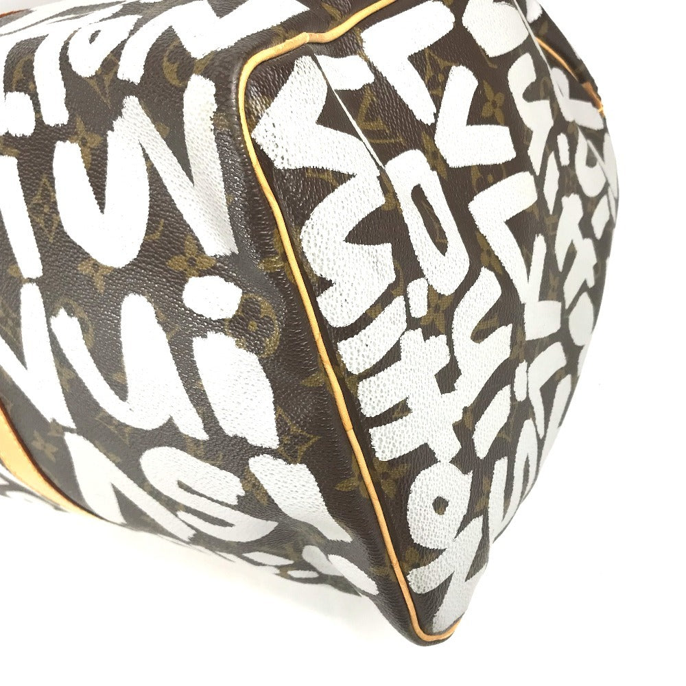 LOUIS VUITTON M92197 Monogram Graffiti Keepall50 Keepall 50 Duffle Bag Bag Travel Bag Travel Bag Duffle Bag MonogramCanvas White/Brown Used