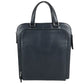 PRADA triangle logo triangle logo plate Handbag (vertical) Business bag saffiano leather blue Used
