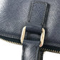 PRADA triangle logo triangle logo plate Handbag (vertical) Business bag saffiano leather blue Used