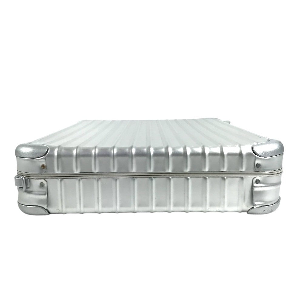 RIMOWA Business bag with dial lock Attache case Briefcase Hand Bag Trunk Hand Bag Aluminum Silver Used