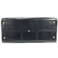 VERSACE vintage Sunburst logo 2-Way Bag: Shoulder Bag, Crossbody Bag, Duffle Bag Hand Bag Leather Black/Gold Used