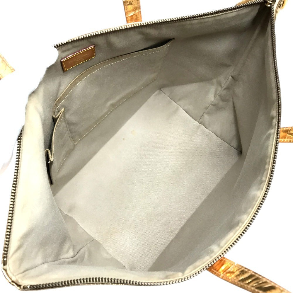 LOUIS VUITTON 不明 MonogramMiroir Bellevue GM Bellevue GM Bag Tote Bag shawl Shoulder Bag Leather Gold Used