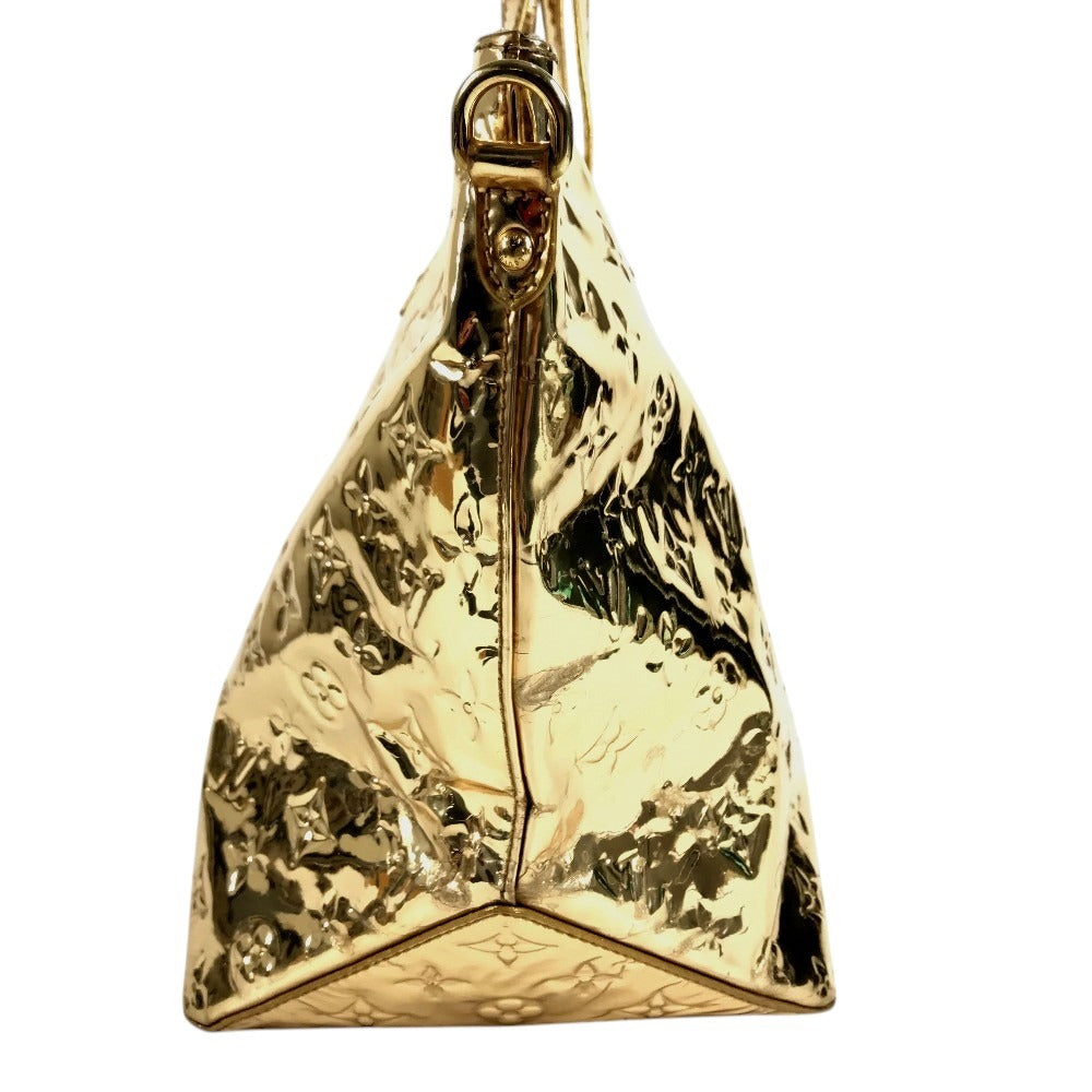 LOUIS VUITTON 不明 MonogramMiroir Bellevue GM Bellevue GM Bag Tote Bag shawl Shoulder Bag Leather Gold Used