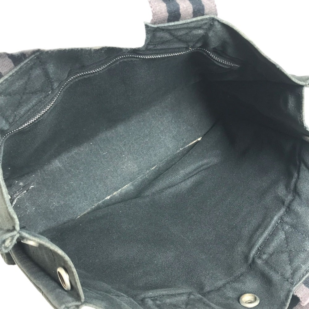 HERMES Fourre ToutPM Fourre Tout PM Tote Bag Hand Bag cotton Black/gray Used