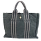 HERMES Fourre ToutPM Fourre Tout PM Tote Bag Hand Bag cotton Black/gray Used