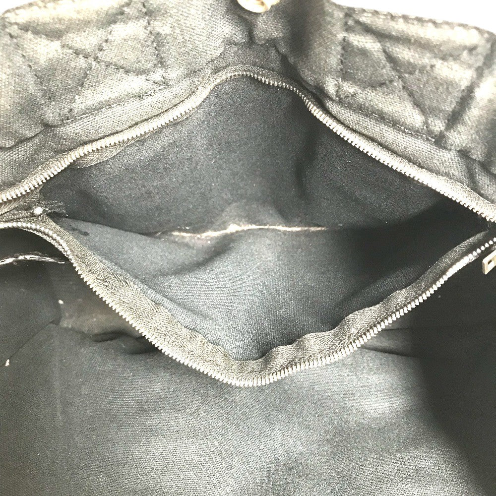 HERMES Fourre ToutPM Fourre Tout PM Tote Bag Hand Bag cotton Black/gray Used