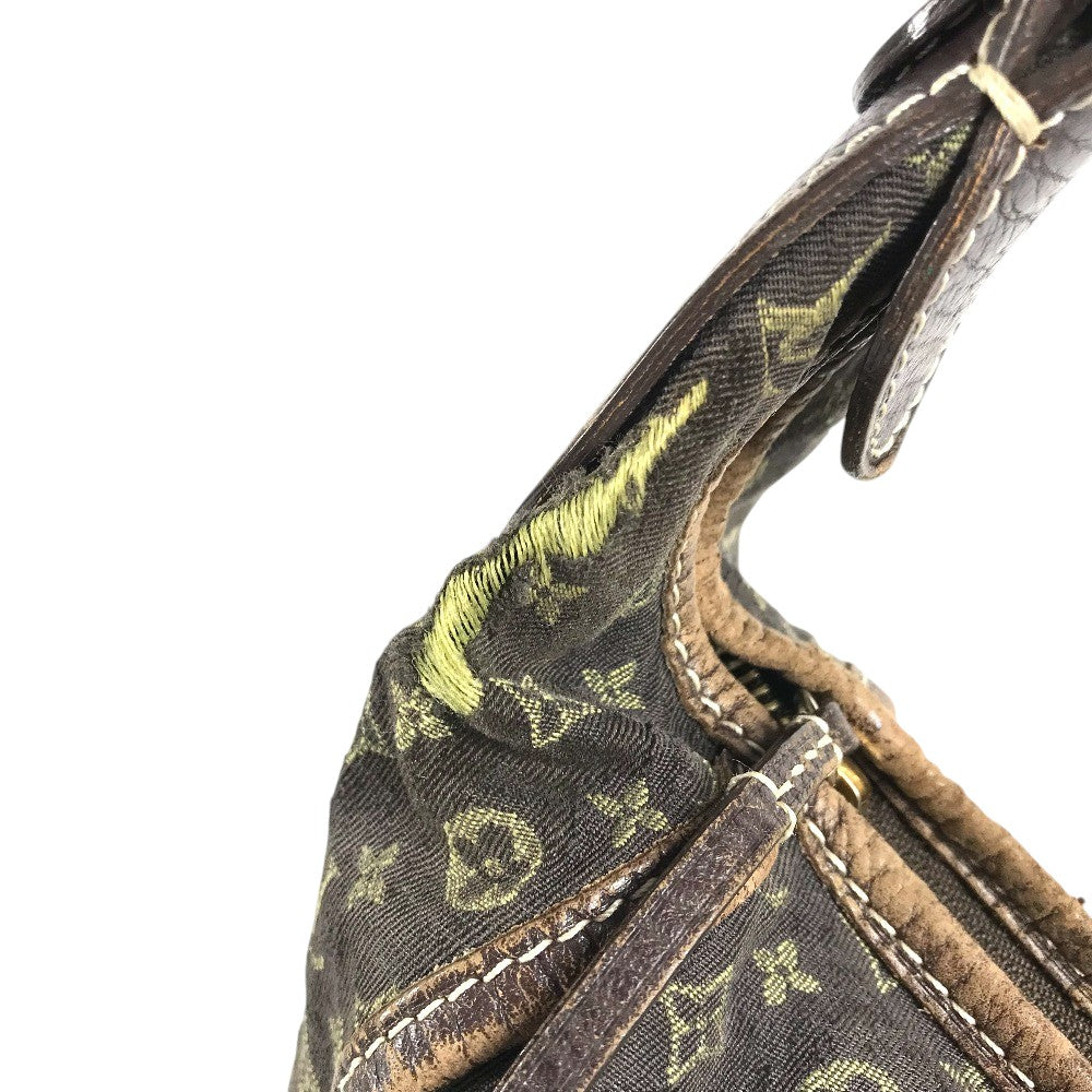 LOUIS VUITTON M95619 Monogram Mini-Lin Manon MM Manon MM Shoulder Shoulder Bag Monogram Mini-LinCanvas Brown Used