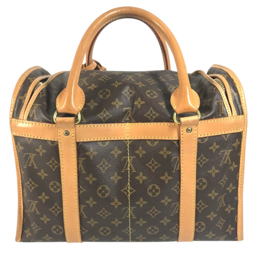 LOUIS VUITTON M41924 Monogram pet carry Sac Chasseur Carry bag for small dogs Hand Bag Duffle Bag MonogramCanvas Brown Used